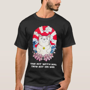 T-shirt Chats S'Asseyent sur Vous Chat Couples Chatons C