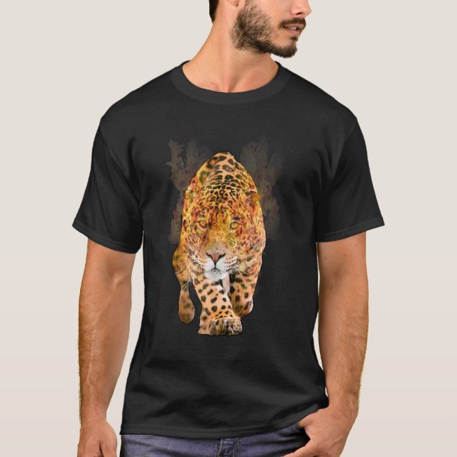T-shirt Chats sauvages Predateurs animaux Chats Jaguar (Devant)