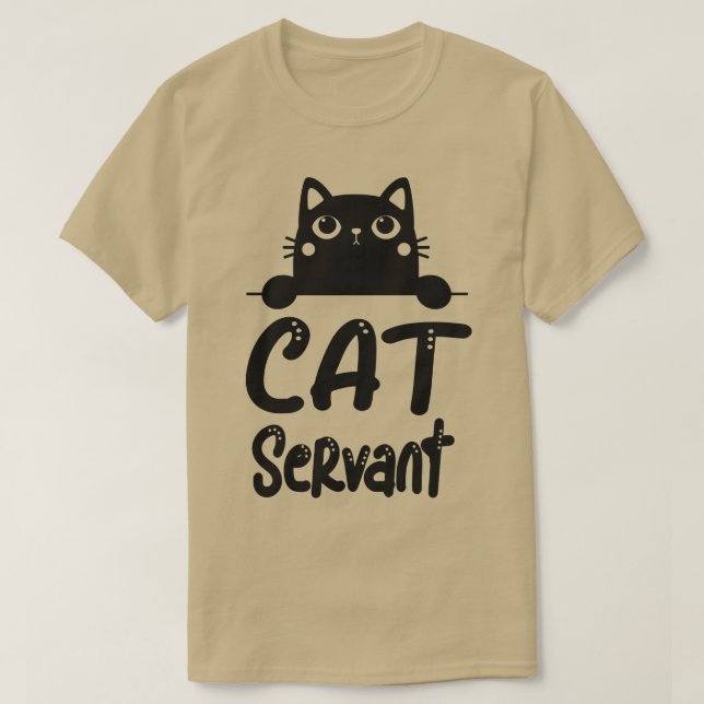 T-shirt Chats Service Funny Motif Chat Propriétaires (Design devant)