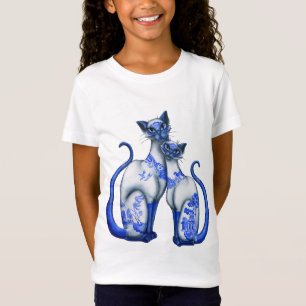 T-Shirt Chats siamois de saule bleu