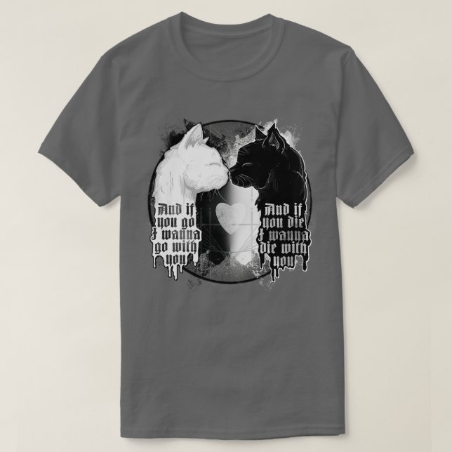 T-shirt Chats solitaires (Design devant)