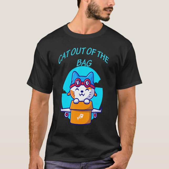 T-shirt Chats Sortis Du Sac (Devant)