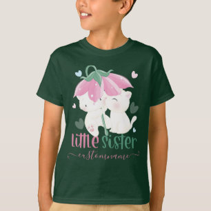 T-shirt Chats Sous Parapluie Fleur Personnalisé Petite Soe