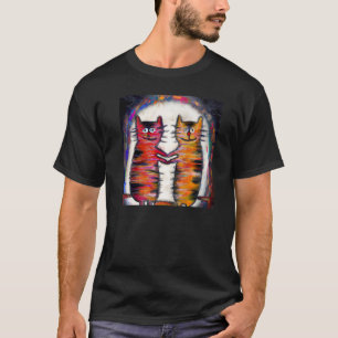 T-shirt Chats soyeux art adorable chatons Premium