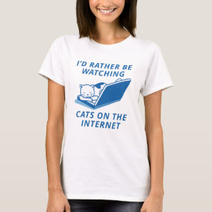 T-shirt Chats Sur Internet