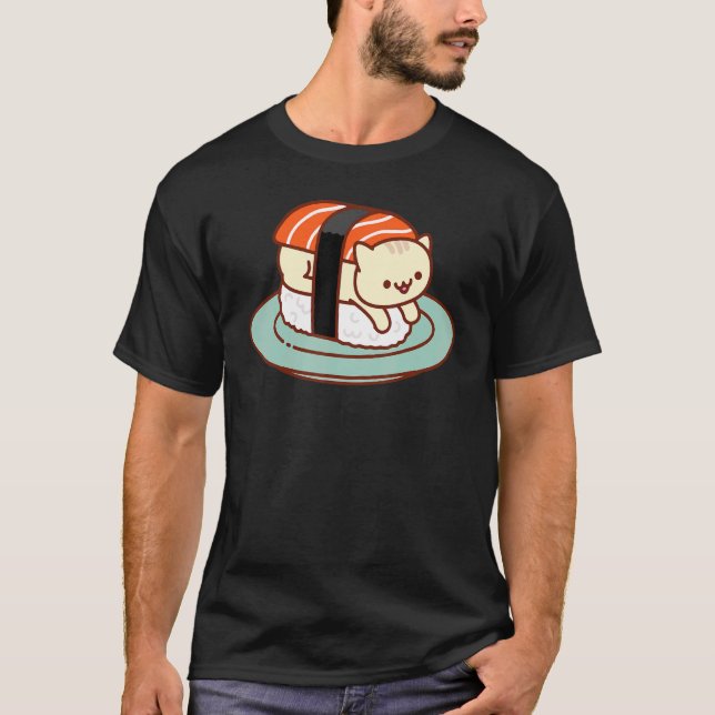 T-shirt Chats Sushi Mignon Punition Sushi (Devant)