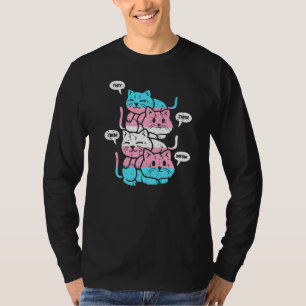 T-shirt Chats Transgenre Drapeau Lgbt Ils Leur Les Meow Ca