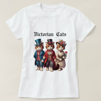 T-shirt Chats victoriens drôles