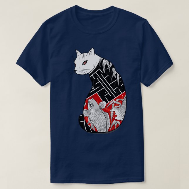 T-shirt Chats Vie cachée (Design devant)