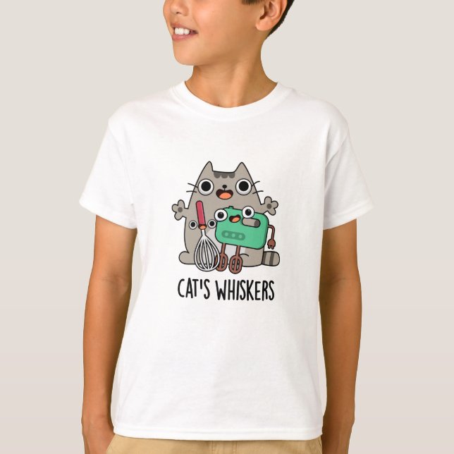 T-shirt Chat's Whiskers Funny Baking Pun (Devant)