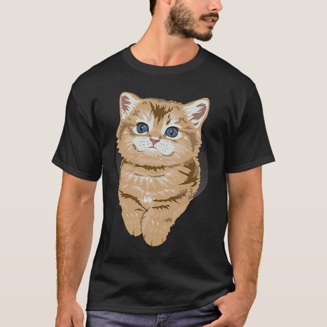 T-shirt Chats Yeux Bleus Kitty Cat (Devant)