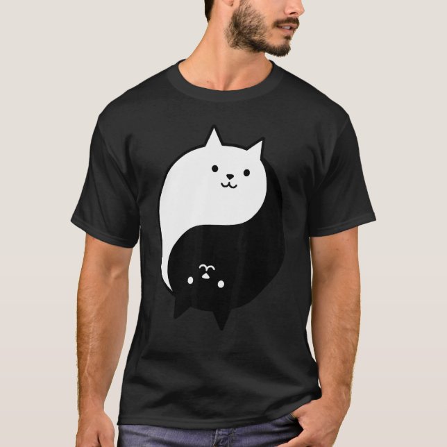 T-shirt Chats Yin Yang  1 (Devant)
