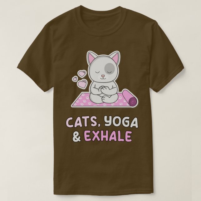 T-shirt Chats Yoga (Design devant)
