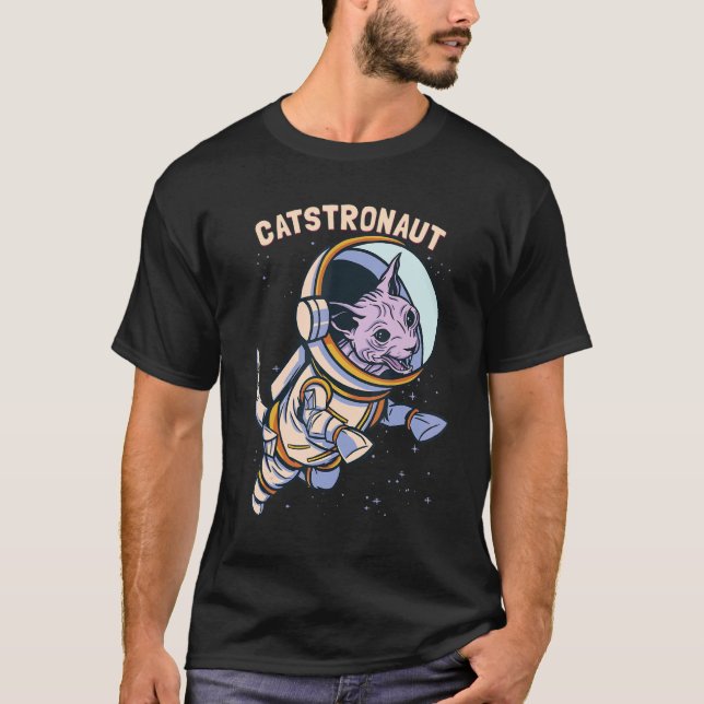 T-shirt Chatstronaute Chat Enfants Espace Astronaute (Devant)