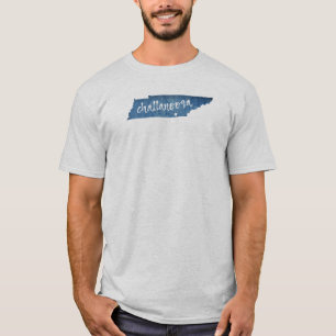 T-shirt Chattanooga Tennessee Grain de bois