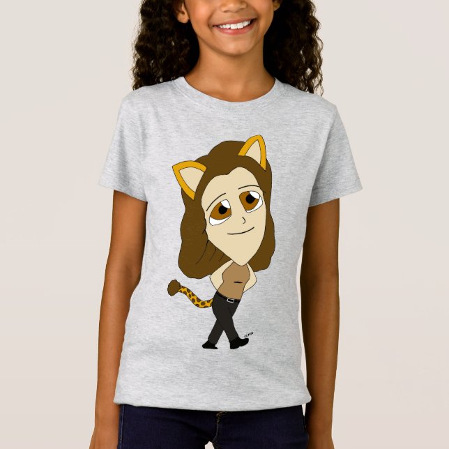 T-Shirt chatte chibi  (Devant)