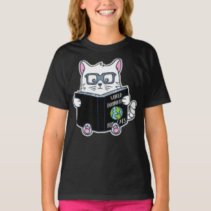 T-shirt chatte dominationnelle mondiale lecture