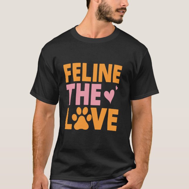 T-shirt Chatte maman chat d'amour (Devant)