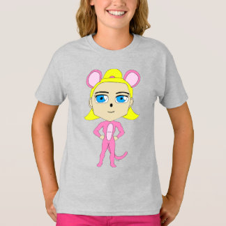T-shirt chatte rose