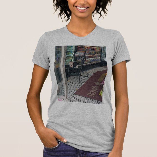 T-shirt chattes de bodega aidant à réapprovisionner (Devant)
