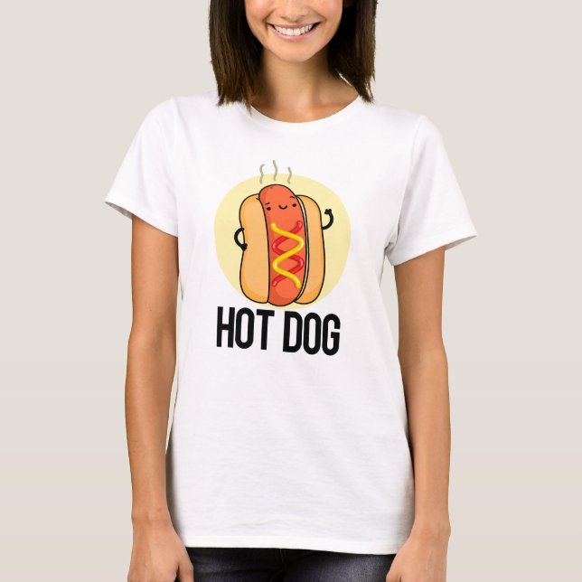 T-shirt Chaud Chien Funny Snack Pun (Devant)