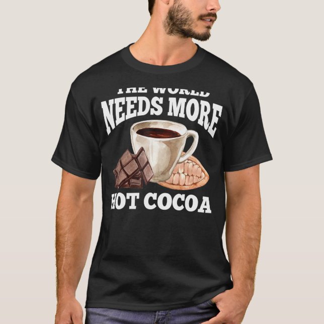 T-shirt Chaud Cocoa Vêtements Cute Cocoas Design (Devant)