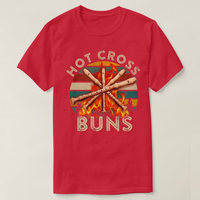 T-shirt Chaud Cross Buns Appareils  (Design devant)