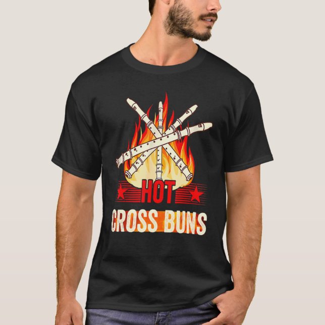 T-shirt Chaud Cross Buns Joli Foot (Devant)