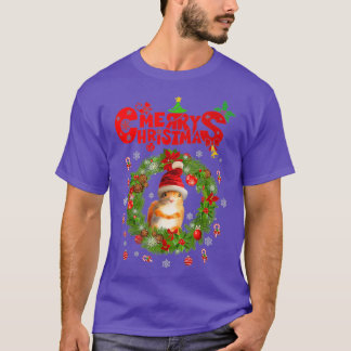 T-shirt Chaud de Noël moche Hamster cadeaux de Noël pour