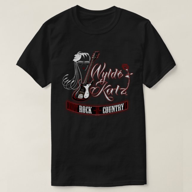 T-shirt chaud de Rockin de bande de Wylde Katz (Design devant)