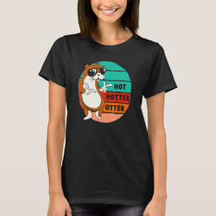T-shirt Chaud Hotter Otter Drôle Dire Eau Marten Sweet O