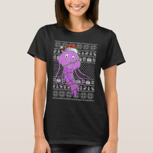 T-shirt Chaud moche style de Noël éclaire Père Noël Jellyf