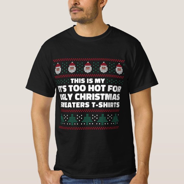 T-SHIRT CHAUD POUR DOUX NOËL DOUX (Devant)