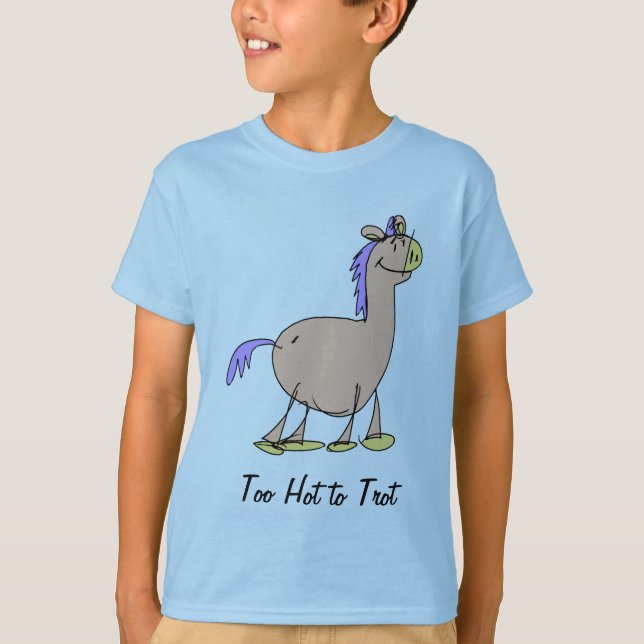 T-shirt Chaud pour trotter cheval (Devant)