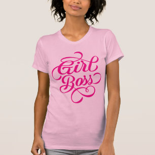T-shirt Chaud rose fille Boss