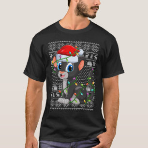 T-shirt Chaud style Xmas lights Père Noël Panther Chris