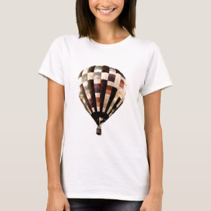 T-shirt chaud vintage de ballon à air des femmes
