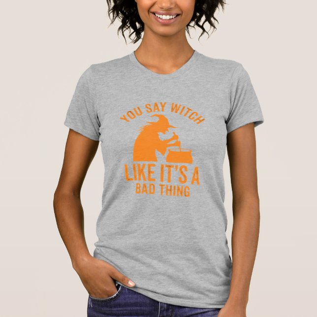 T-shirt Chaudron De Sorcière Drôle Halloween (Devant)