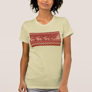 T-shirt Chaudron moche Le Père Noël traîne et rennes