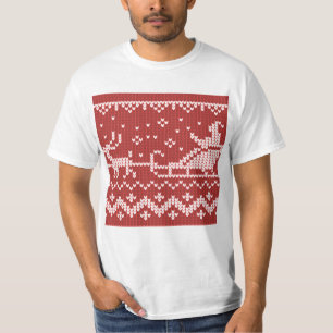 T-shirt Chaudron moche Le Père Noël traîne et rennes