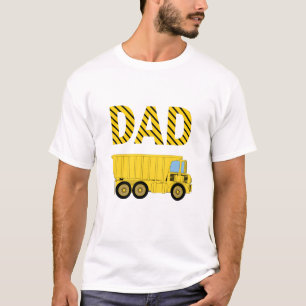 T-shirt Chauffage Camion Construction Anniversaire Fête Pa