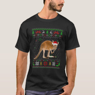 T-shirt Chauffage de pyjama de Noël Kangaroo Animaux Lov