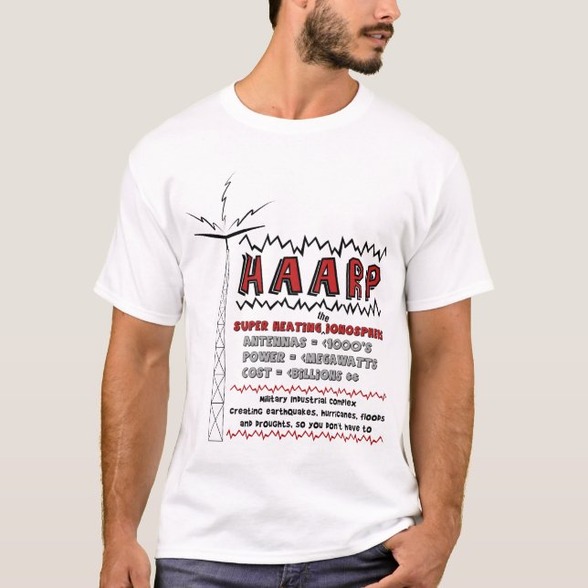 T-shirt Chauffage superbe de HAARP l'ionosphère (Devant)