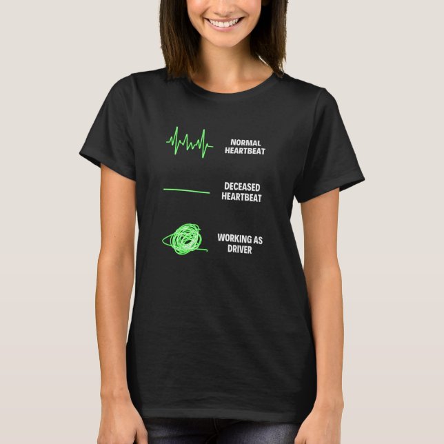T-shirt Chauffeur Camionneur Et Conducteurs D'École D'Auto (Devant)