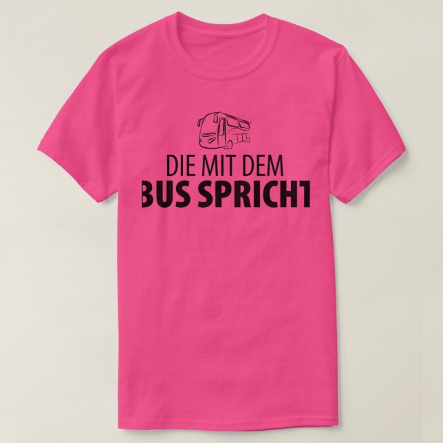 T-shirt chauffeur d'autobus (Design devant)