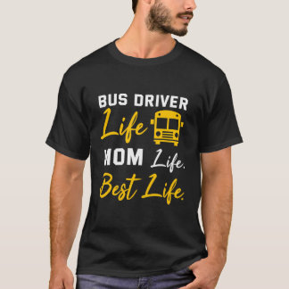 T-shirt Chauffeur d'autobus Maman Chemise Funny School Cha