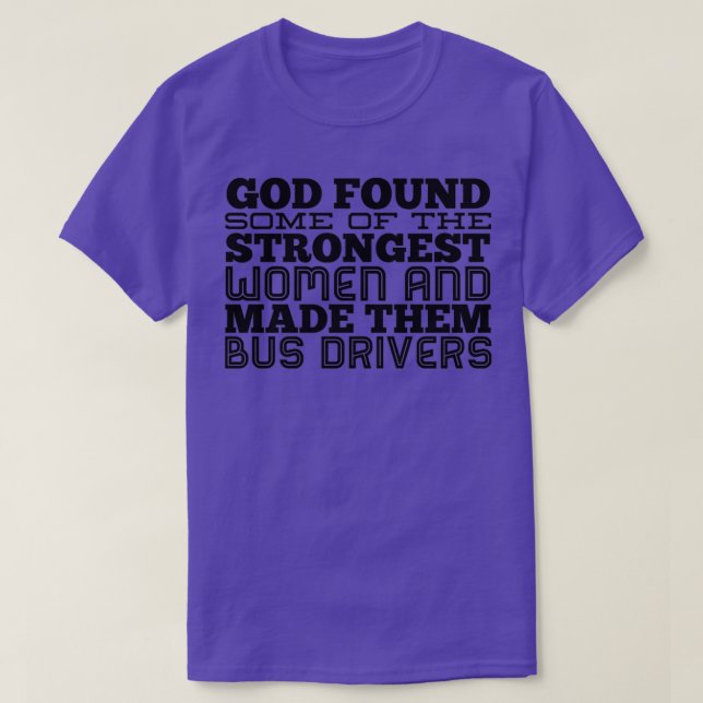 T-SHIRT CHAUFFEUR D'AUTOBUS POUR FEMMES (Design devant)