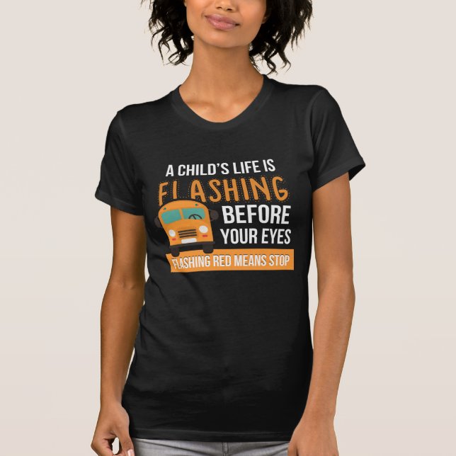 T-shirt Chauffeur d'autobus scolaire (Devant)
