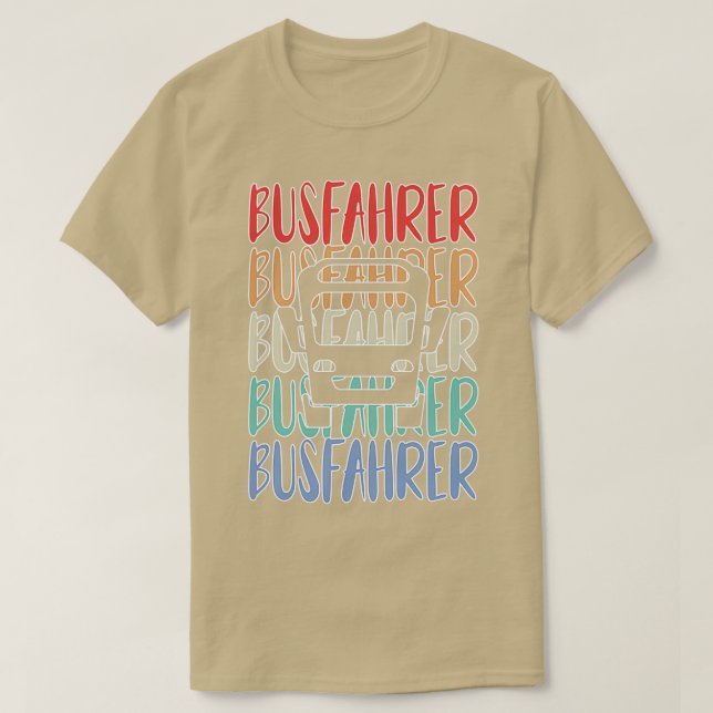 T-shirt chauffeur d'autobus scolaire conducteur d'autobus  (Design devant)