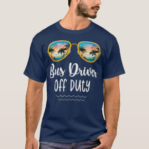 T-shirt Chauffeur d'autobus scolaire jaune hors service Pl
